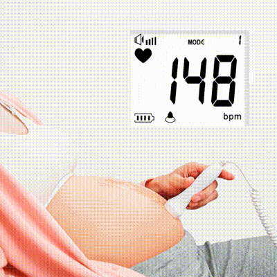 Monitor Fetal Dopplerde - Medidor Frequência Cardíaca Baby 